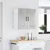 Image de Armoire Murale De Cuisine Kalmar Gris Béton Bois D'ingénierie Vidaxl