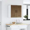 Image de Armoire Murale De Cuisine Kalmar Chêne Marron Bois D'ingénierie Vidaxl