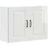 Image de vidaXL Armoire murale de cuisine Kalmar blanc brillant bois ingénierie 853589