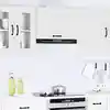 Image de Armoire Murale De Cuisine Kalmar Blanc Bois D'ingénierie Vidaxl