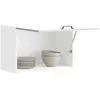 Image de vidaXL Armoire murale de cuisine Kalmar blanc bois dingénierie 853597