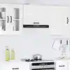 Image de Armoire Murale De Cuisine Kalmar Blanc Brillant Bois Ingénierie Vidaxl