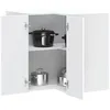 Image de vidaXL Armoire murale dangle de cuisine Kalmar blanc bois ingénierie 853617