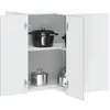Image de Armoire Murale D'angle De Cuisine Kalmar Gris Béton Vidaxl