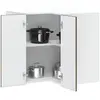 Image de Armoire Murale D'angle De Cuisine Kalmar Chêne Marron Vidaxl