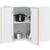 Image de Armoire Murale D'angle De Cuisine Kalmar Vieux Bois Vidaxl
