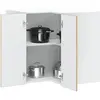 Image de Armoire D'angle Murale De Cuisine Kalmar Chêne Artisanal Vidaxl