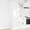 Image de vidaXL Armoire de cuisine Kalmar blanc brillant bois dingénierie 853629