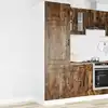 Image de Armoire De Cuisine Kalmar Chêne Fumé Bois D'ingénierie Vidaxl
