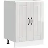 Image de Meuble De Base De Lavabo Lucca Blanc Brillant Bois Ingénierie Vidaxl
