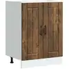 Image de Meuble De Base De Lavabo Lucca Chêne Fumé Bois D'ingénierie Vidaxl