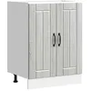 Image de vidaXL Meuble de base de lavabo Lucca sonoma gris bois dingénierie meuble bas de cuisine meuble bas à tiroir de cuisine 853683