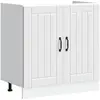 Image de Meuble De Base De Lavabo Lucca Blanc Bois D'ingénierie Vidaxl