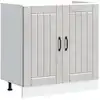 Image de Meuble De Base De Lavabo Lucca Gris Béton Bois Ingénierie Vidaxl