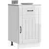 Image de Armoire De Cuisine Lucca Blanc Brillant Bois Ingénierie Vidaxl