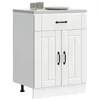 Image de vidaXL Armoire de cuisine Lucca blanc bois dingénierie 853727