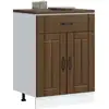 Image de Armoire De Cuisine Lucca Chêne Marron Bois Ingénierie Vidaxl
