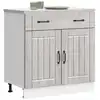 Image de Armoire De Cuisine Lucca Sonoma Gris Bois Ingénierie Vidaxl