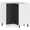 Image de Vidaxl armoire d'angle de cuisine lucca noir bois d'ingénierie