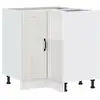 Image de Vidaxl armoire d'angle de cuisine lucca blanc brillant bois ingénierie