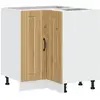 Image de Vidaxl armoire d'angle de cuisine lucca chêne artisanal