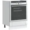 Image de Armoire De Four Lucca Blanc Brillant Bois Ingénierie Vidaxl