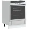Image de vidaXL Armoire de four Lucca gris béton bois ingénierie 853761