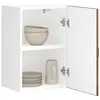 Image de Armoire Murale De Cuisine Lucca Chêne Fumé Bois Ingénierie Vidaxl