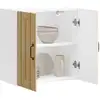 Image de Armoire Murale De Cuisine Lucca Chêne Sonoma Bois Ingénierie Vidaxl