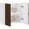 Image de Armoire Murale De Cuisine Lucca Chêne Marron Bois Ingénierie Vidaxl