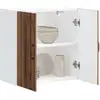 Image de Armoire Murale De Cuisine Lucca Vieux Bois Bois Ingénierie Vidaxl