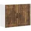 Image de Armoire Murale De Cuisine Lucca Chêne Fumé Bois Ingénierie Vidaxl
