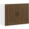 Image de Armoire Murale De Cuisine Lucca Chêne Marron Bois Ingénierie Vidaxl