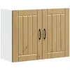 Image de Armoire Murale De Cuisine Lucca Chêne Artisanal Bois Ingénierie Vidaxl