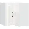 Image de Vidaxl armoire murale d'angle de cuisine lucca blanc brillant