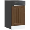 Image de vidaXL Panneau de lave-vaisselle Lucca chêne marron bois dingénierie 853894