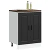 Image de vidaXL Armoire de cuisine Porto noir bois dingénierie 853918