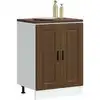 Image de Armoire De Cuisine Porto Chêne Marron Bois D'ingénierie Vidaxl