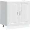 Image de Vidaxl meuble bas pour évier porto blanc 80x46x81,5 cm bois ingénierie