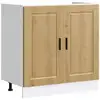 Image de Vidaxl meuble bas pour évier porto chêne artisanal bois ingénierie