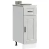 Image de vidaXL Armoire de cuisine Porto gris béton bois dingénierie 853941