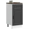 Image de vidaXL Armoire de cuisine Porto noir bois dingénierie 853948