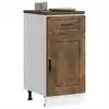Image de Armoire De Cuisine Porto Chêne Fumé Bois D'ingénierie Vidaxl