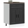 Image de vidaXL Armoire de cuisine Porto noir bois dingénierie 853968