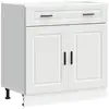 Image de Vidaxl armoire de cuisine porto blanc bois d'ingénierie