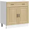 Image de Armoire De Cuisine Porto Chêne Sonoma Bois D'ingénierie Vidaxl