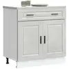 Image de Armoire De Cuisine Porto Gris Béton Bois D'ingénierie Vidaxl