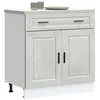 Image de vidaXL Armoire de cuisine Porto gris béton bois dingénierie 853981
