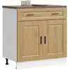 Image de Armoire De Cuisine Porto Chêne Artisanal Bois D'ingénierie Vidaxl