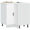 Image de Armoire D'angle De Cuisine Porto Blanc Bois D'ingénierie Vidaxl